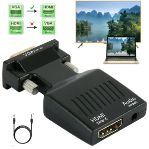 CONVERSOR VGA P/ HDMI C/ AUDIO AU-62 ALTOMEX