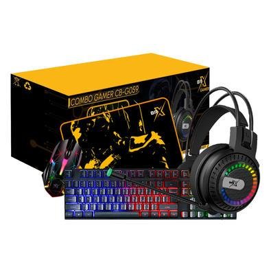 COMBO   GAMER TECLADO/MOUSE/ HEADSET/MOUSE PAD CB-059 - BRX