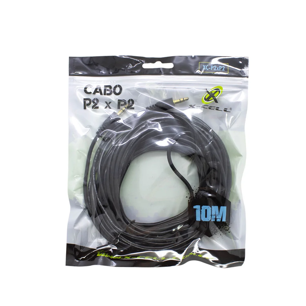 CABO DE AUDIO P2xP2 10MT XC-P2XP2 - X-CELL