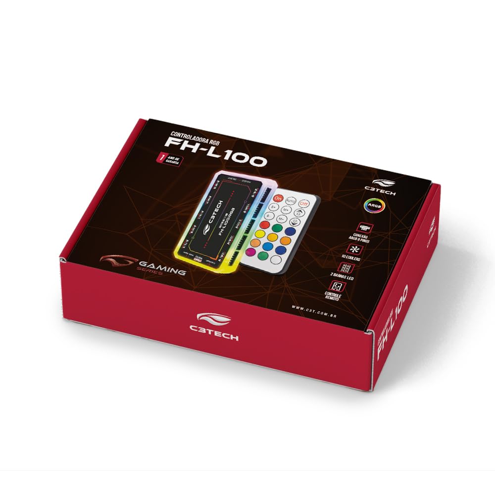 HUB CONTROLADOR DE FAN RGB FH-L100RGB - C3TECH