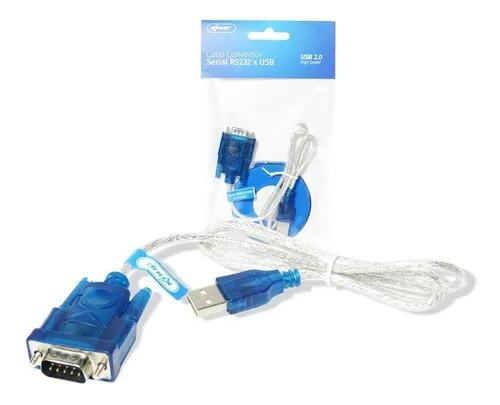 CABO ADAPTADOR SERIAL RS232 DB9 X USB KP-AD007 - KNUP