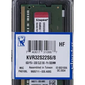 MEMORIA NOT 8GB DDR4 3200MHZ KVR32S22S6/8 KINGSTON