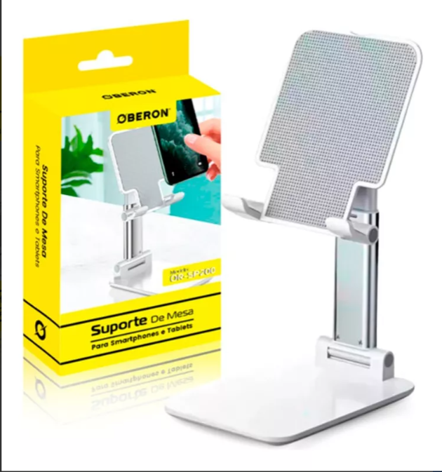 SUPORTE CELULAR E TABLET BASE DE MESA DOBRAVEL OBERON OR-SP200