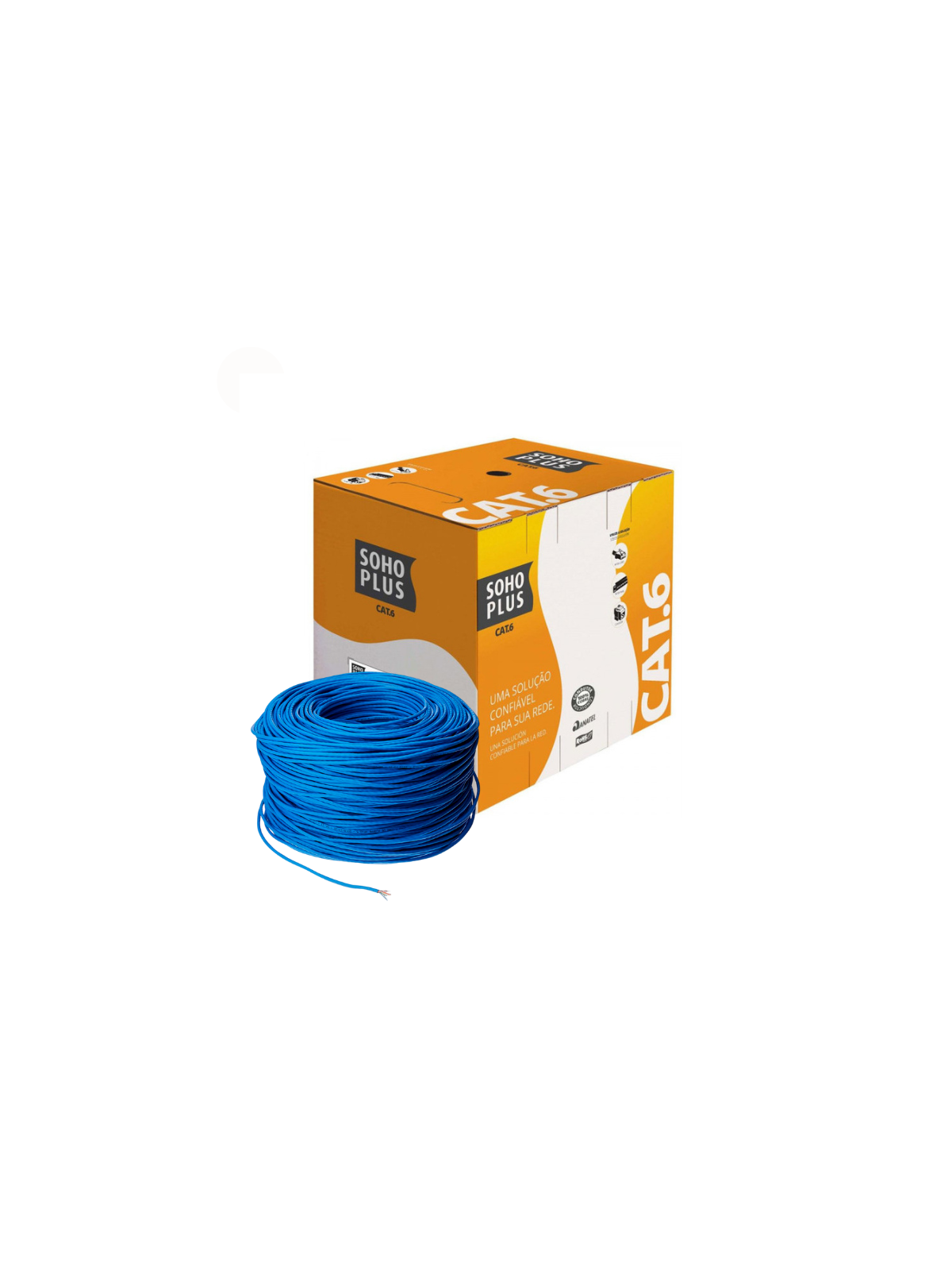 CABO DE REDE UTP CAT6 AZUL SOHO PLUS FURUKAWA