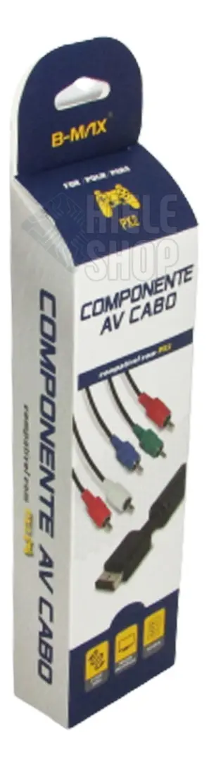 CABO DE VIDEO PS1, PS2 E PS3 VIDEOCOMPONENTE B-MAX