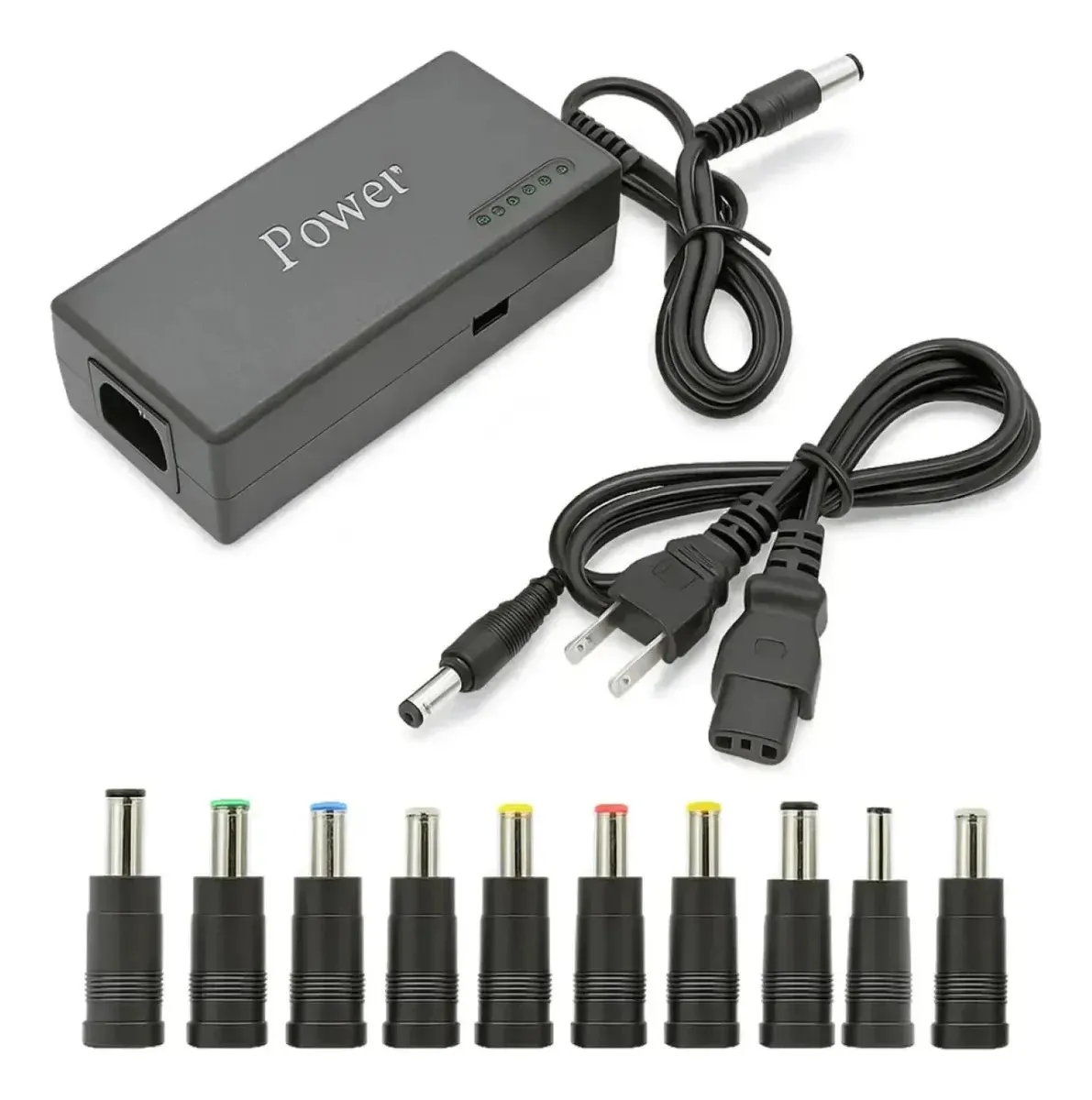 CARREGADOR FONTE DE NOTEBOOK UNIVERSAL REGULADA 12~24V 9 PLUGUES BIVOLT LE-2562 IT-BLUE