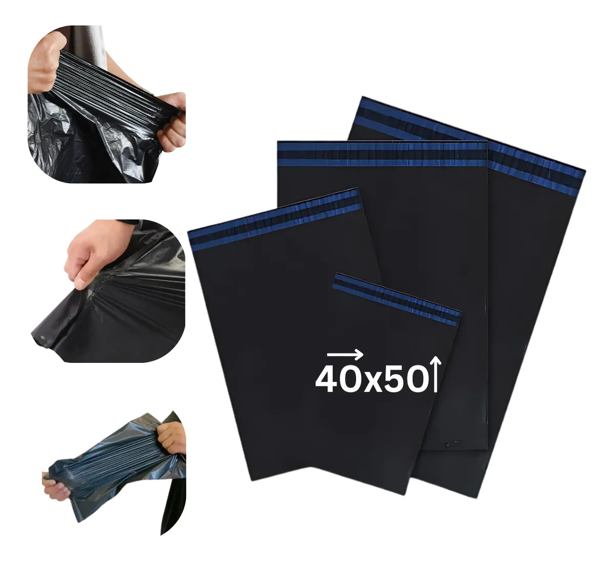 EMBALAGEM PLASTICA G ENVELOPE PEBD CINZA 40X50X30ABA LOGISTICA