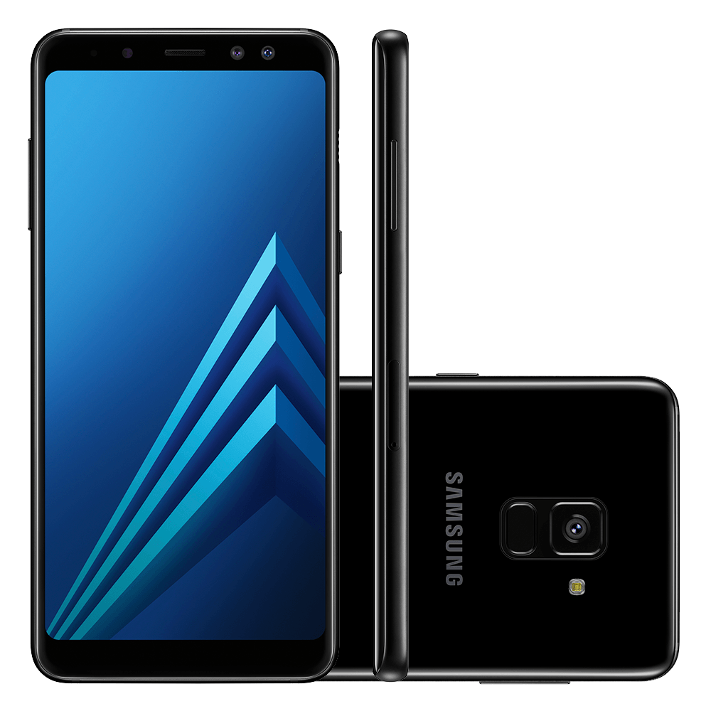 CAPA CELULAR SAMSUNG A8 SILICONE PRETA