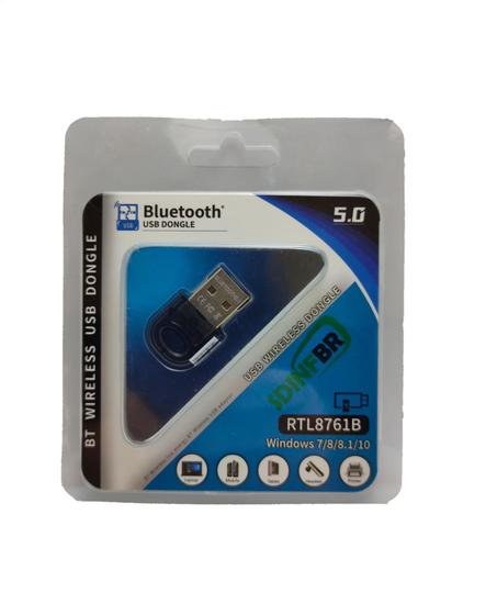 ADAPTADOR USB BLUETOOTH 5.0 REAL RTL8761B PC NOTE SD-BT5PC SDINFBR