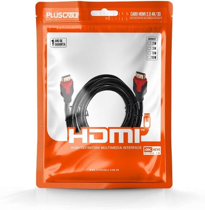 CABO HDMI 4K V2.0 5 METROS PC-HDMI50M PLUS CABLE