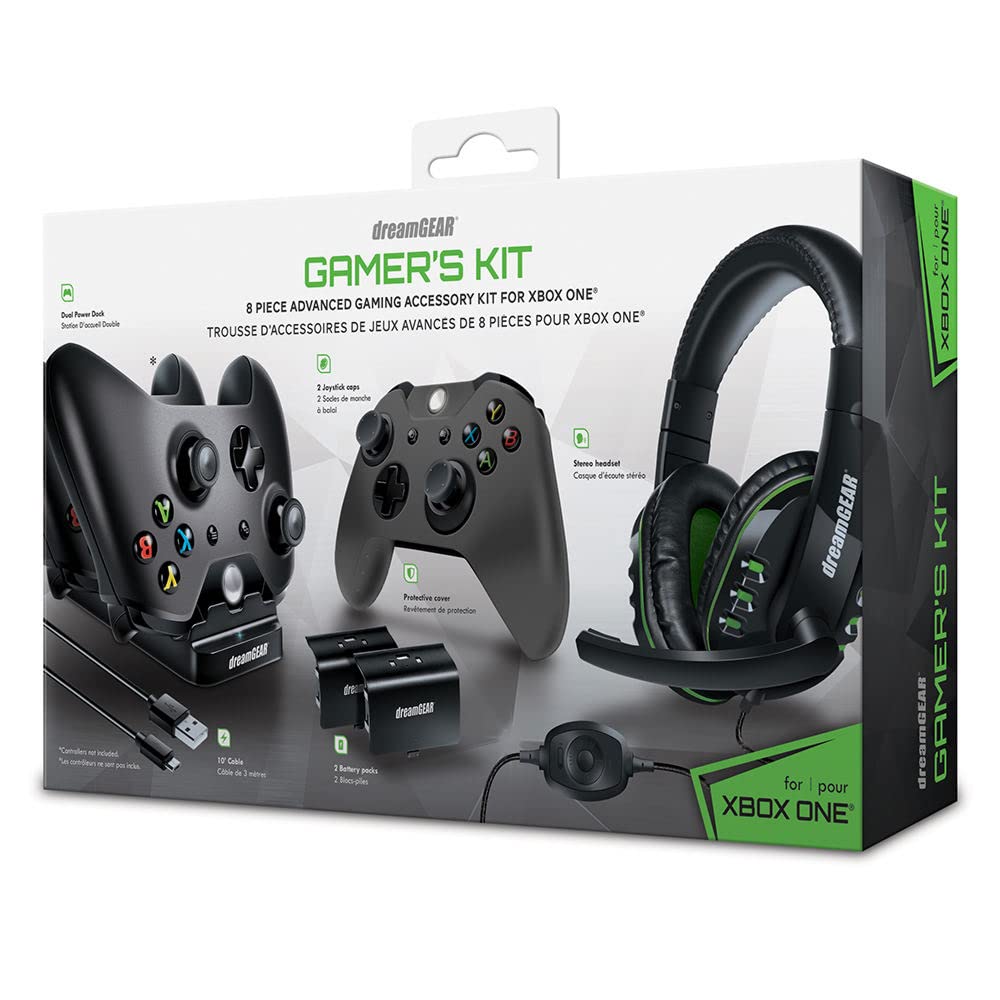 KIT XBOX ONE DGXB1-6631 2 BAT+ DOCK + CASE +HEADSET DREAMGEAR