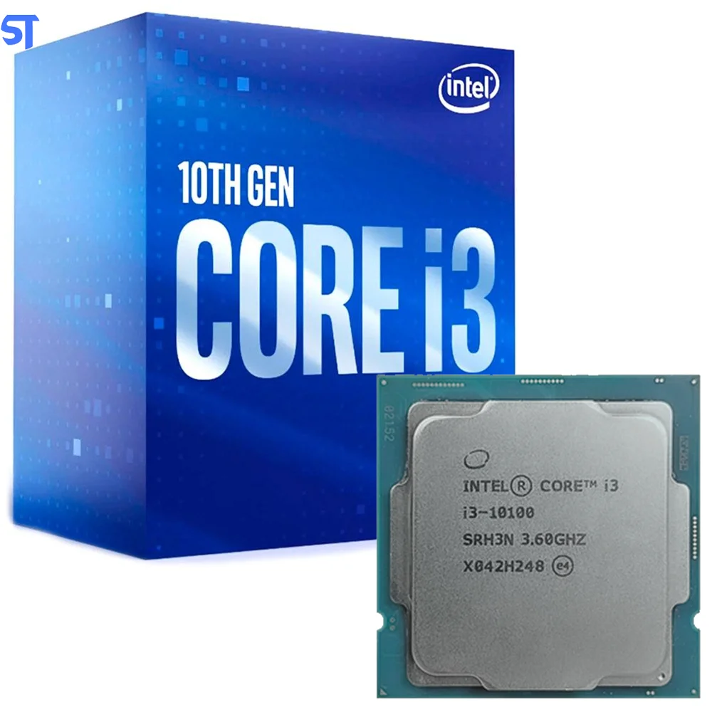 PROCESSADOR CORE i3-10100 3.6 GHz 6MB 10a GEN LGA1200 65W BOX INTEL
