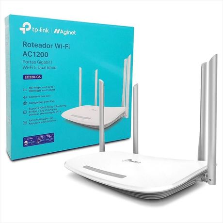 ROTEADOR WIRELESS DUAL BAND AC1200 GIGABIT EC220-G5 PRESET TP-LINK