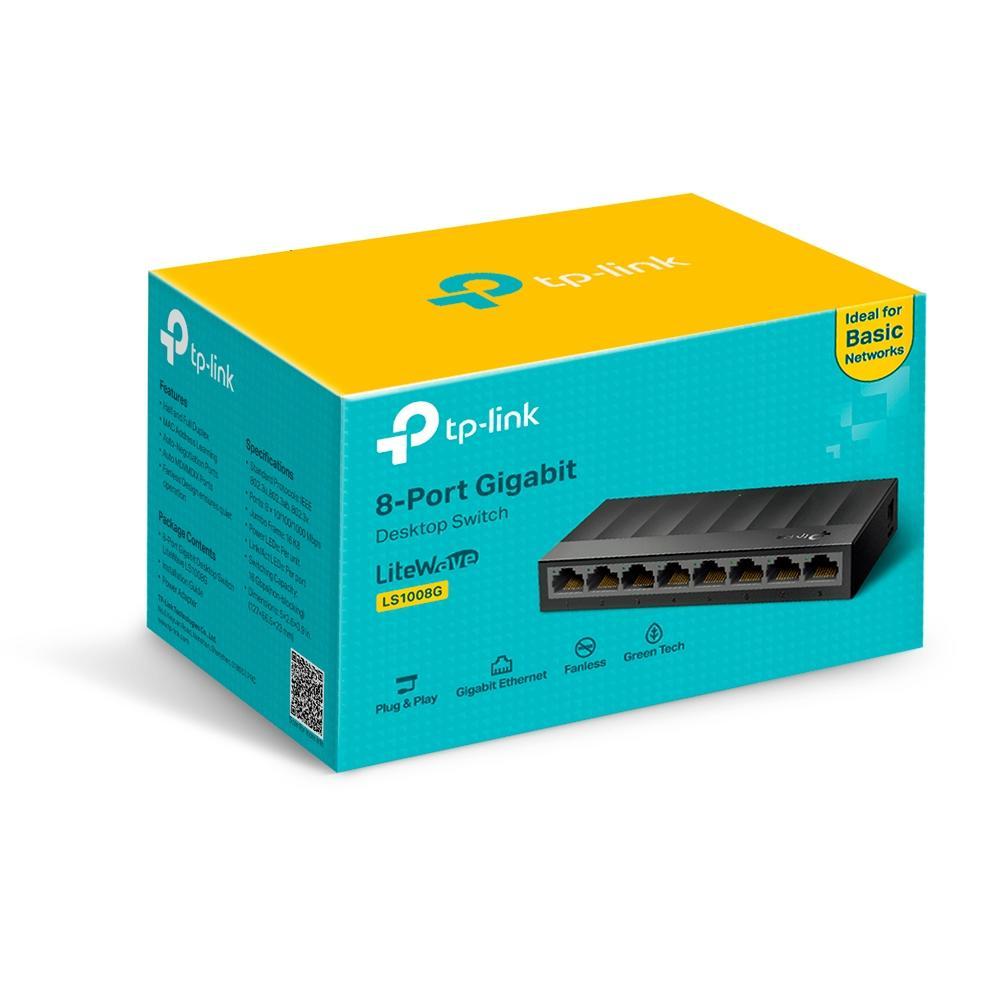 SWITCH   8 PORTAS GIGABIT LS1008G TP-LINK