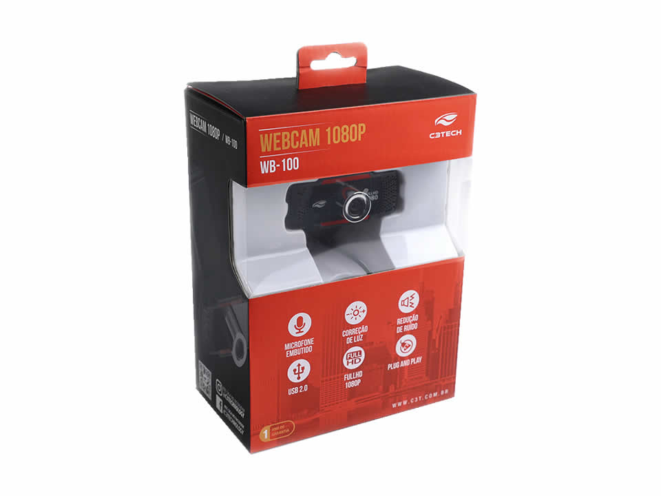 WEBCAM   FULL HD 1080P WB-100BK C3 TECH