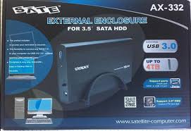CASE GAVETA HD EXTERNO 3.5 USB 3.0 AX-332 SATELLITE
