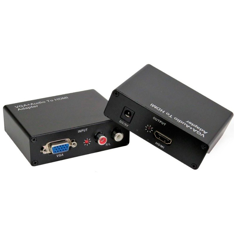 ADAPTADOR   CONVERSOR VGA P/ HDMI C/AUDIO KP-3458