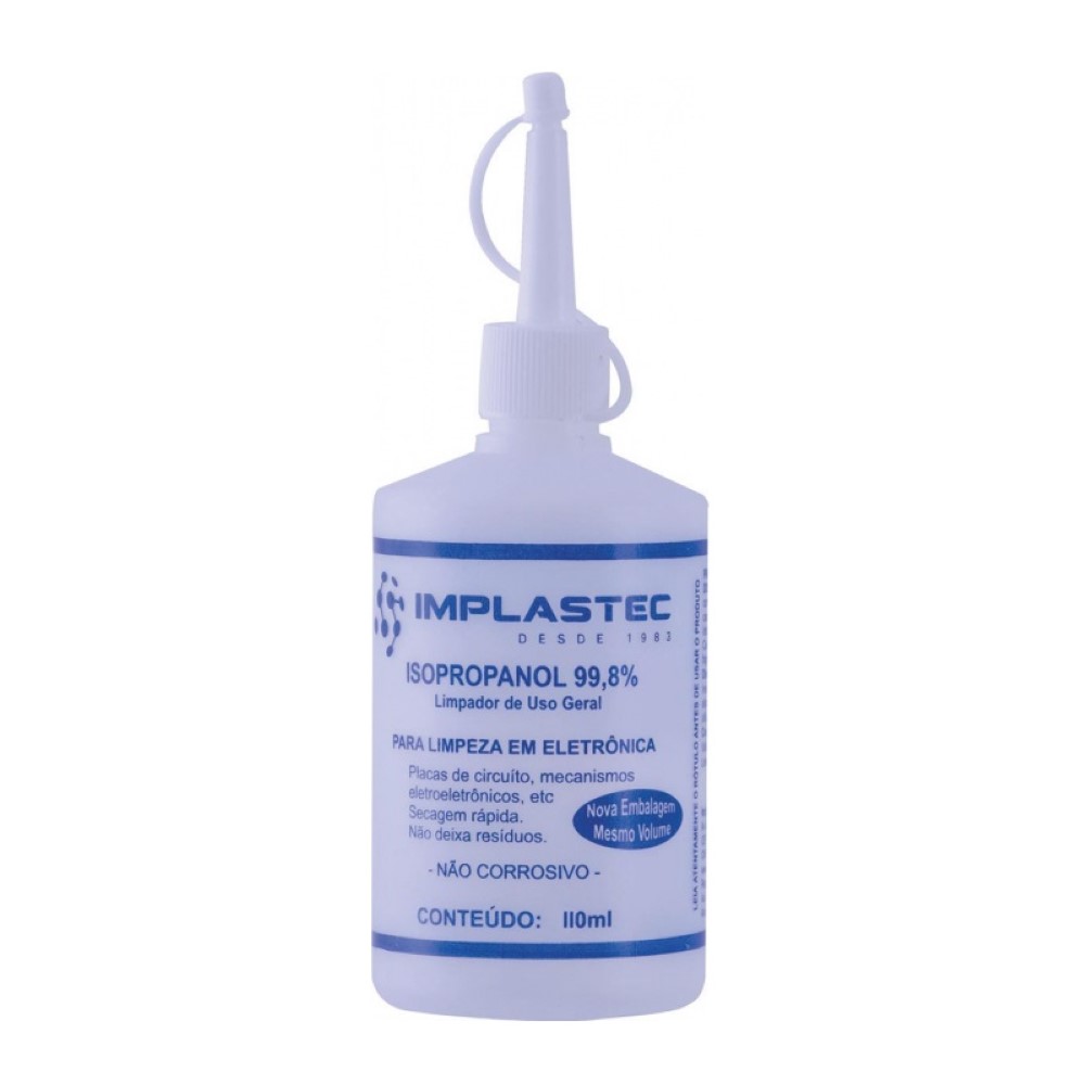 ALCOOL   ISOPROPILICO 110ML COM BICO 15065 IMPLASTEC