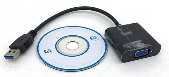 CABO ADAPTADOR CONVERSOR VGA X USB 3.0 KP-AD006 KNUP