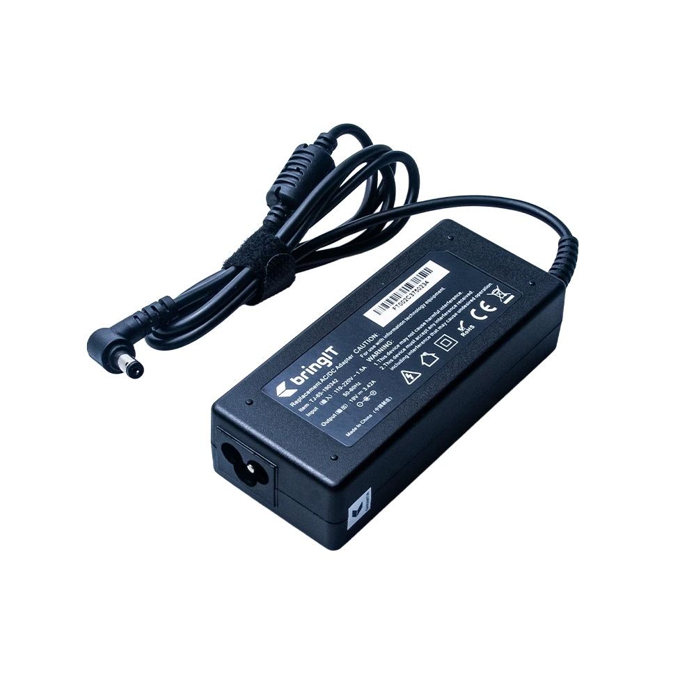 FONTE DE NOTEBOOK COMPATIVEL C/ACER PLUG: 5.5 X 1.7MM 90º 19V 3.42A AC-10 GRASEP