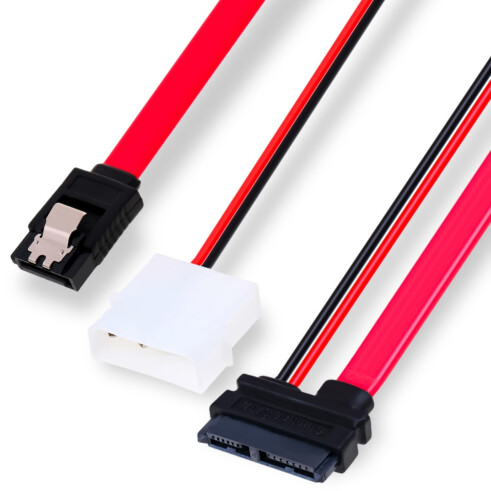 CABO de Dados e Energia Molex x Sata 7P + 6/7P (D-CIC05) - 45cm