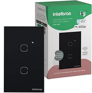 INTERRUPTOR SMART WI-FI TOUCH 2 TECLAS EWS 1002 PT - IZY